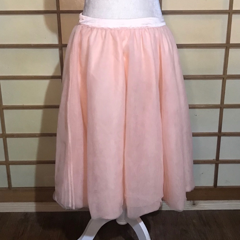 Comme toi ModCloth retro tulle pink skirt large